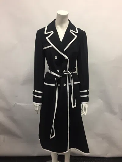 Thom Browne Belted Tweed Jacket In Black