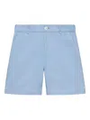 Thom Browne Beltloop Canvas Shorts In Blue