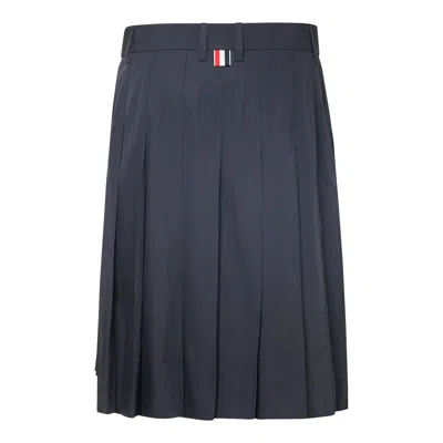 Thom Browne Bermuda Length Front Fly Pleat Skirt