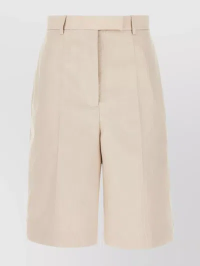 THOM BROWNE BERMUDA PLEATED SHORTS BELT LOOPS