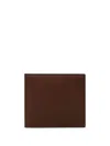 Thom Browne Bi-fold Leather Wallet In Brown