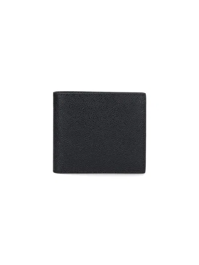 THOM BROWNE BI-FOLD WALLET - BLACK