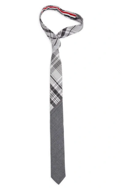 Thom Browne Bias Combo Classic Tie In Gray