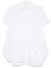 Thom Browne Bib-detail Poplin Tunic In White