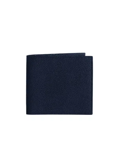 Thom Browne Billfold In Pebble Grain In Black