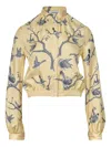 Thom Browne Bird Print Top In Yellow