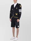 Thom Browne Cardigan With Birds And Bees Inlays