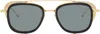 Thom Browne Black & Gold Square Sunglasses