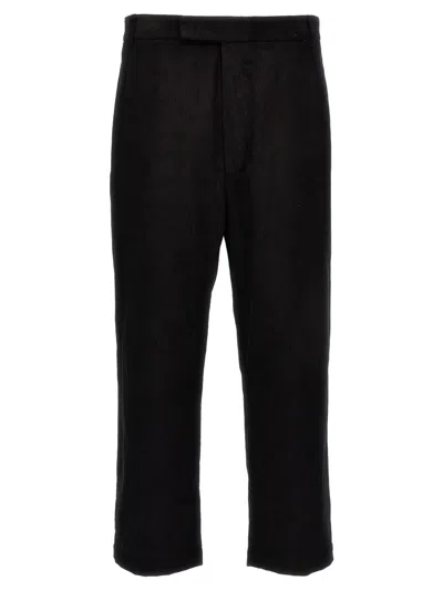 THOM BROWNE BLACK CORDUROY PANT