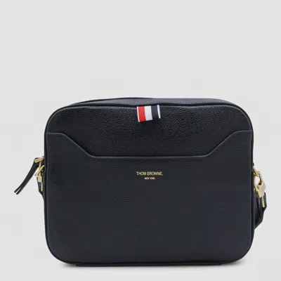 THOM BROWNE BLACK CROSSBODY BAG