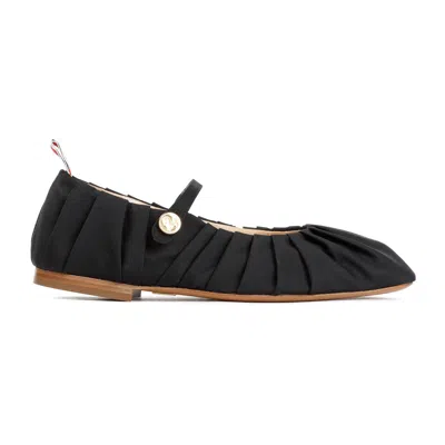 Thom Browne Black Fabric John Ballerinas