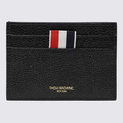 Thom Browne Black Leather Cardholder