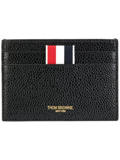 Thom Browne Black Leather Cardholder