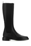 Thom Browne Woman Black Leather Chelsea Boots In Black
