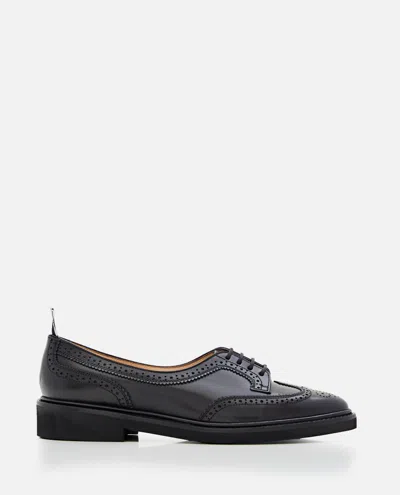 Thom Browne Black Leather Lace Up Shoes