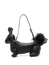 Thom Browne Squirrel-motif Zipped Shoulder Bag In Black