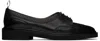 Thom Browne Bow-detailing Pebbled Brogues In 001 Black