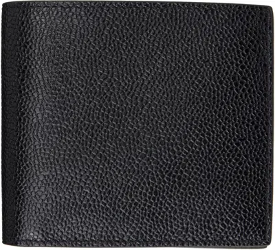 Thom Browne Black Pebble Grain Bifold Wallet