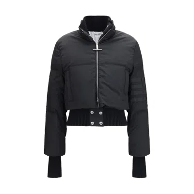 Thom Browne Black Polyamide Full-length Jacket