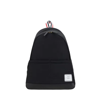 Thom Browne Black Polyester Backpack