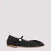 Thom Browne Pleated Ballet Flats In Black