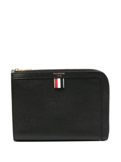 Thom Browne Black Rwb Leather Wallet