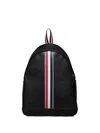 Thom Browne Black Rwb Stripe Backpack