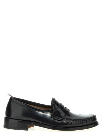Thom Browne Black Solid Penny Loafers