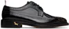 Thom Browne Black Spazzolato Leather Longwing Brogues
