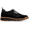 Thom Browne Black Tech Nylon Alumni Sneakers In Black