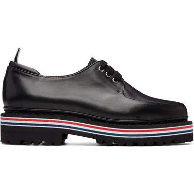 Thom Browne Black Vitello Calf All Terrain Sole Derbys
