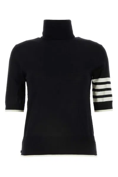 Thom Browne Black Wool Blend Sweater