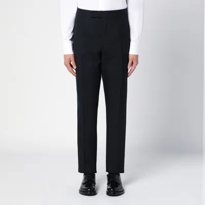Thom Browne Black Wool-blend Trousers