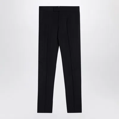 Thom Browne Wool-blend Trousers In Black
