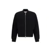 Thom Browne Honeycomb Zip Bomber Jacket In Black