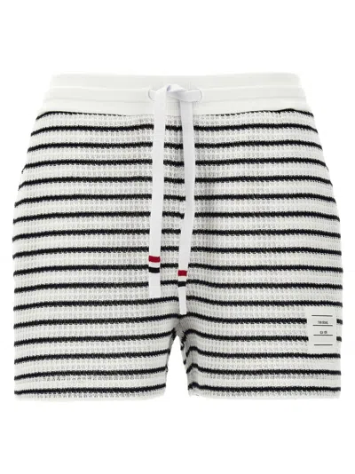 THOM BROWNE BLACKWHITE SHORT STRIPES