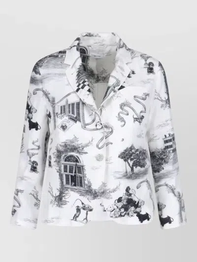 Thom Browne Blazer Buttoned Cuffs Long Sleeves Notched Lapels