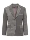 Thom Browne Mix-print Single-breasted Blazer