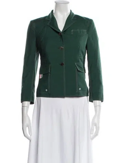 Pre-owned Thom Browne Blazer In Green