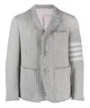 Thom Browne 4-bar Stripe Blazer In Grey