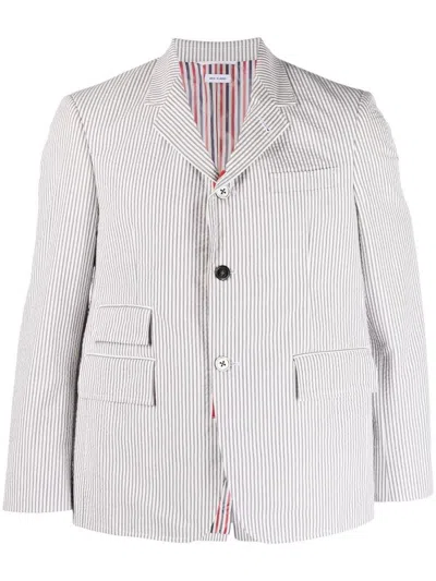THOM BROWNE THOM BROWNE BLAZER IN SEERSUCKER CLOTHING
