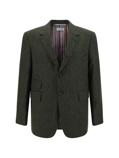 Thom Browne Blazer Jacket In Green