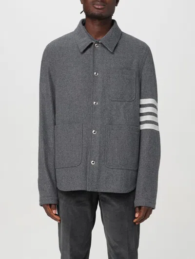 THOM BROWNE JACKET THOM BROWNE MEN COLOR GREY,414148020