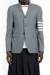 Thom Browne Classic Sports Jacket In Wool In Grey