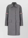 Thom Browne Rwb-stripe Twill Coat
