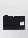 Thom Browne Block Band Leather Rectangular Clutch Bag