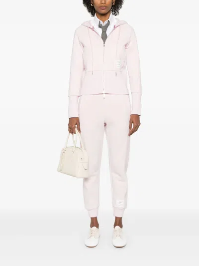 Thom Browne Blouson Zip Up Hoodie In Pink