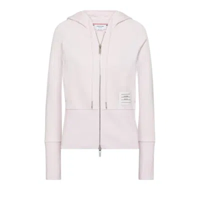 Pre-owned Thom Browne Blouson Zip Up Hoodie 'light Pink' | Women's Size 40