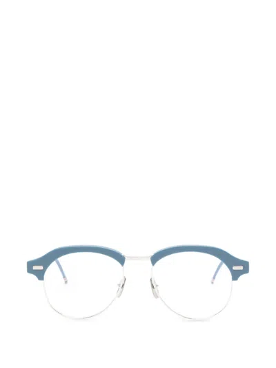 Thom Browne 라운드 프레임 안경 In Blue