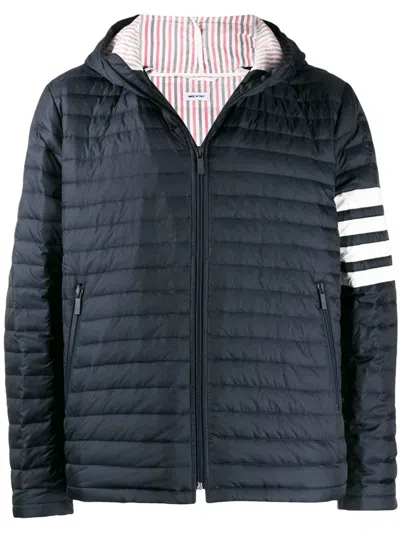 THOM BROWNE BLUE 4 BAR DOWN JACKET